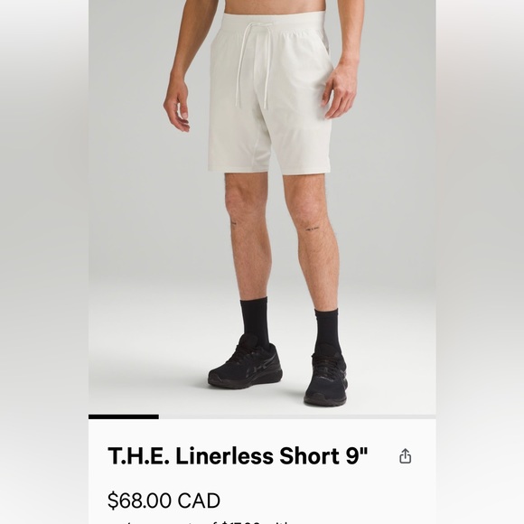 Lululemon Men’s T.H.E. Short 9” *Linerless 2 pairs - Picture 3 of 5